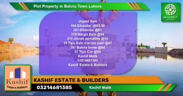 Residential Plot for Sale in Bahria Town, Lahore - (BP-38870)