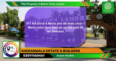 Residential Plot for Sale in Bahria Town, Lahore - (BP-38908)