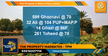 Residential Plot for Sale in Bahria Town, Lahore - (BP-38926)
