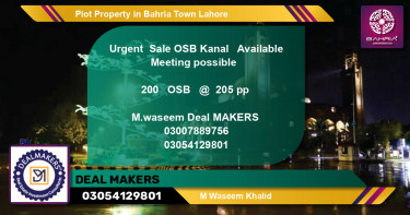 Residential Plot for Sale in Bahria Town, Lahore - (BP-38935)