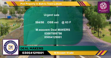 Residential Plot for Sale in Bahria Town, Lahore - (BP-38936)