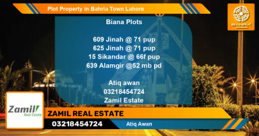 Residential Plot for Sale in Bahria Town, Lahore - (BP-39068)