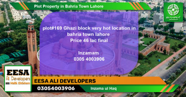 Residential Plot for Sale in Bahria Town, Lahore - (BP-39212)