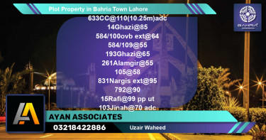 Residential Plot for Sale in Bahria Town, Lahore - (BP-39221)