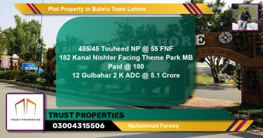 Residential Plot for Sale in Bahria Town, Lahore - (BP-39239)