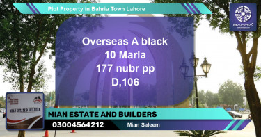 Residential Plot for Sale in Bahria Town, Lahore - (BP-39314)