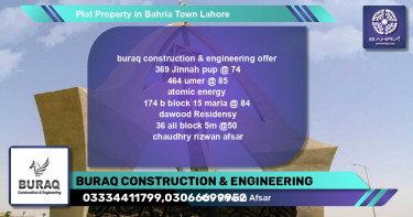 Residential Plot for Sale in Bahria Town, Lahore - (BP-39332)