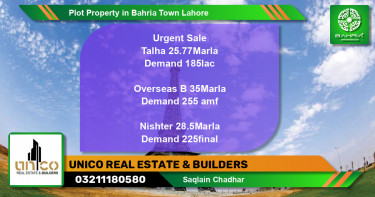 Residential Plot for Sale in Bahria Town, Lahore - (BP-39366)