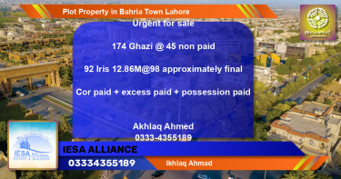 Residential Plot for Sale in Bahria Town, Lahore - (BP-39404)