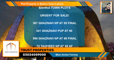 Residential Plot for Sale in Bahria Town, Lahore - (BP-39449)