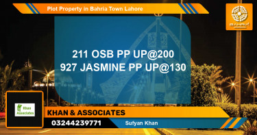 Residential Plot for Sale in Bahria Town, Lahore - (BP-39457)