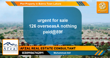 Residential Plot for Sale in Bahria Town, Lahore - (BP-39458)