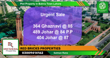 Residential Plot for Sale in Bahria Town, Lahore - (BP-39475)