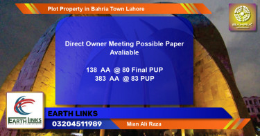 Residential Plot for Sale in Bahria Town, Lahore - (BP-39521)