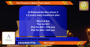 Residential Plot for Sale in Bahria Town, Lahore - (BP-39523)