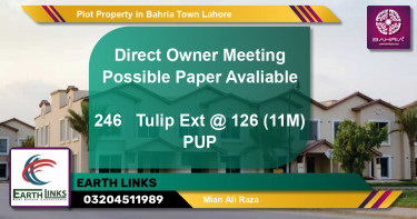Residential Plot for Sale in Bahria Town, Lahore - (BP-39539)