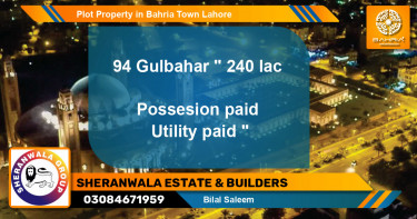Residential Plot for Sale in Bahria Town, Lahore - (BP-39553)