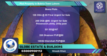 Residential Plot for Sale in Bahria Town, Lahore - (BP-39599)