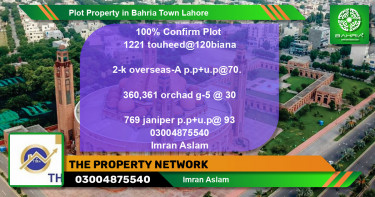 Residential Plot for Sale in Bahria Town, Lahore - (BP-39609)