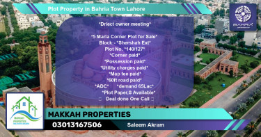 Residential Plot for Sale in Bahria Town, Lahore - (BP-39633)