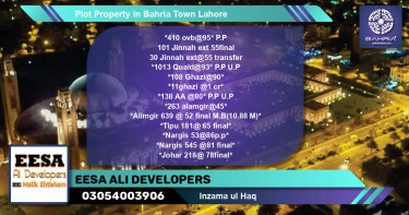 Residential Plot for Sale in Bahria Town, Lahore - (BP-39655)