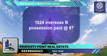 Residential Plot for Sale in Bahria Town, Lahore - (BP-39678)