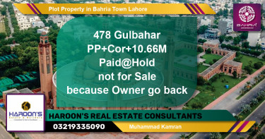 Residential Plot for Sale in Bahria Town, Lahore - (BP-39699)