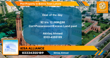 Residential Plot for Sale in Bahria Town, Lahore - (BP-39729)