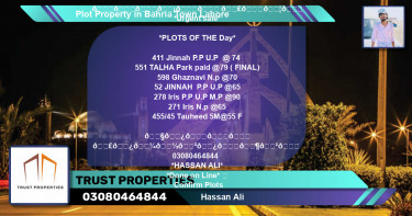 Residential Plot for Sale in Bahria Town, Lahore - (BP-39731)