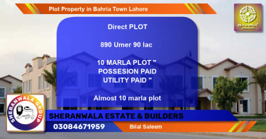 Residential Plot for Sale in Bahria Town, Lahore - (BP-39801)