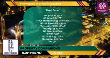 Residential Plot for Sale in Bahria Town, Lahore - (BP-39858)