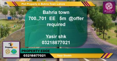 Residential Plot for Sale in Bahria Town, Lahore - (BP-39899)