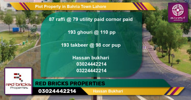 Residential Plot for Sale in Bahria Town, Lahore - (BP-39924)