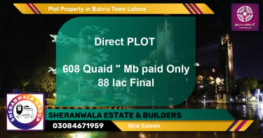 Residential Plot for Sale in Bahria Town, Lahore - (BP-40004)