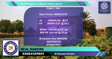 Residential Plot for Sale in Bahria Town, Lahore - (BP-40038)