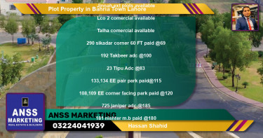 Residential Plot for Sale in Bahria Town, Lahore - (BP-40119)
