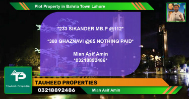 Residential Plot for Sale in Bahria Town, Lahore - (BP-40123)