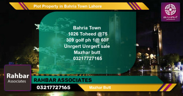 Residential Plot for Sale in Bahria Town, Lahore - (BP-40133)