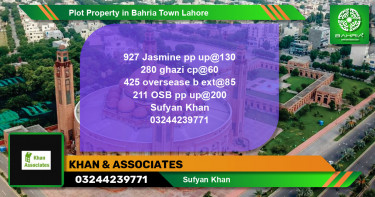 Residential Plot for Sale in Bahria Town, Lahore - (BP-40200)
