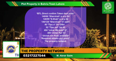 Residential Plot for Sale in Bahria Town, Lahore - (BP-40233)