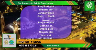 Residential Plot for Sale in Bahria Town, Lahore - (BP-40244)