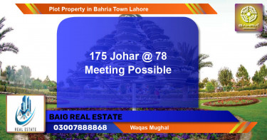 Residential Plot for Sale in Bahria Town, Lahore - (BP-40279)