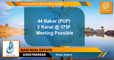 Residential Plot for Sale in Bahria Town, Lahore - (BP-40284)