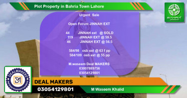 Residential Plot for Sale in Bahria Town, Lahore - (BP-40303)