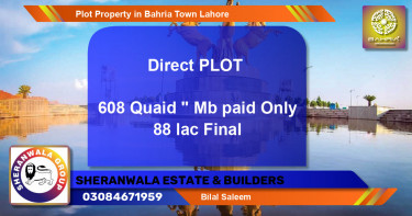 Residential Plot for Sale in Bahria Town, Lahore - (BP-40326)