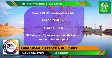 Residential Plot for Sale in Bahria Town, Lahore - (BP-40328)