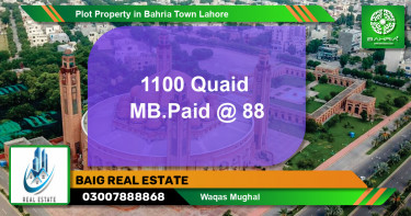 Residential Plot for Sale in Bahria Town, Lahore - (BP-40334)
