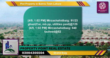 Residential Plot for Sale in Bahria Town, Lahore - (BP-40337)