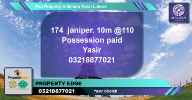 Residential Plot for Sale in Bahria Town, Lahore - (BP-40347)