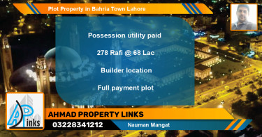 Residential Plot for Sale in Bahria Town, Lahore - (BP-40356)